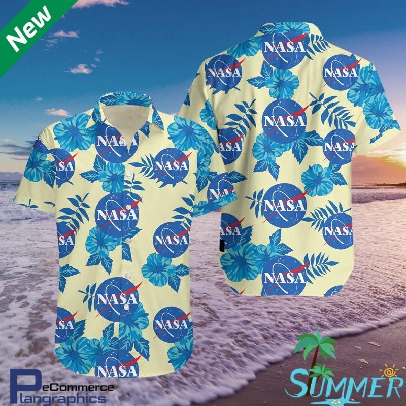 Léine Aloha Nasa Yl0410 Léine Aloha Haváíais Léine Ghearr Trá Shorts Haváís, Bronntanas Léine Haváíais, Bronntanas Nollag