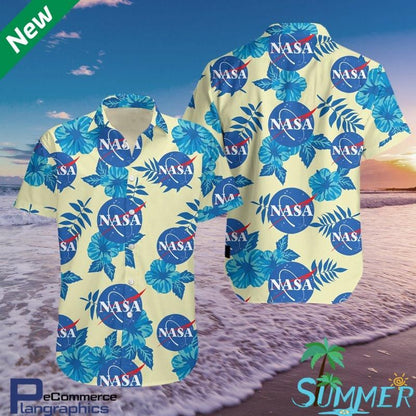 Léine Aloha Nasa Yl0410 Léine Aloha Haváíais Léine Ghearr Trá Shorts Haváís, Bronntanas Léine Haváíais, Bronntanas Nollag