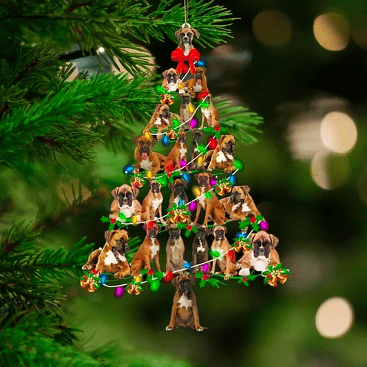 Boxer Christmas Ornament, Christmas Ornament Gift, Christmas Gift, Christmas Decoration