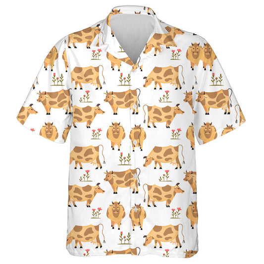 Ba Dhonn ag Feirmeoireacht Tréada Ainmhithe Tí Cartún Léine Haváí, Bronntanas Léine Haváíais, Bronntanas Nollag