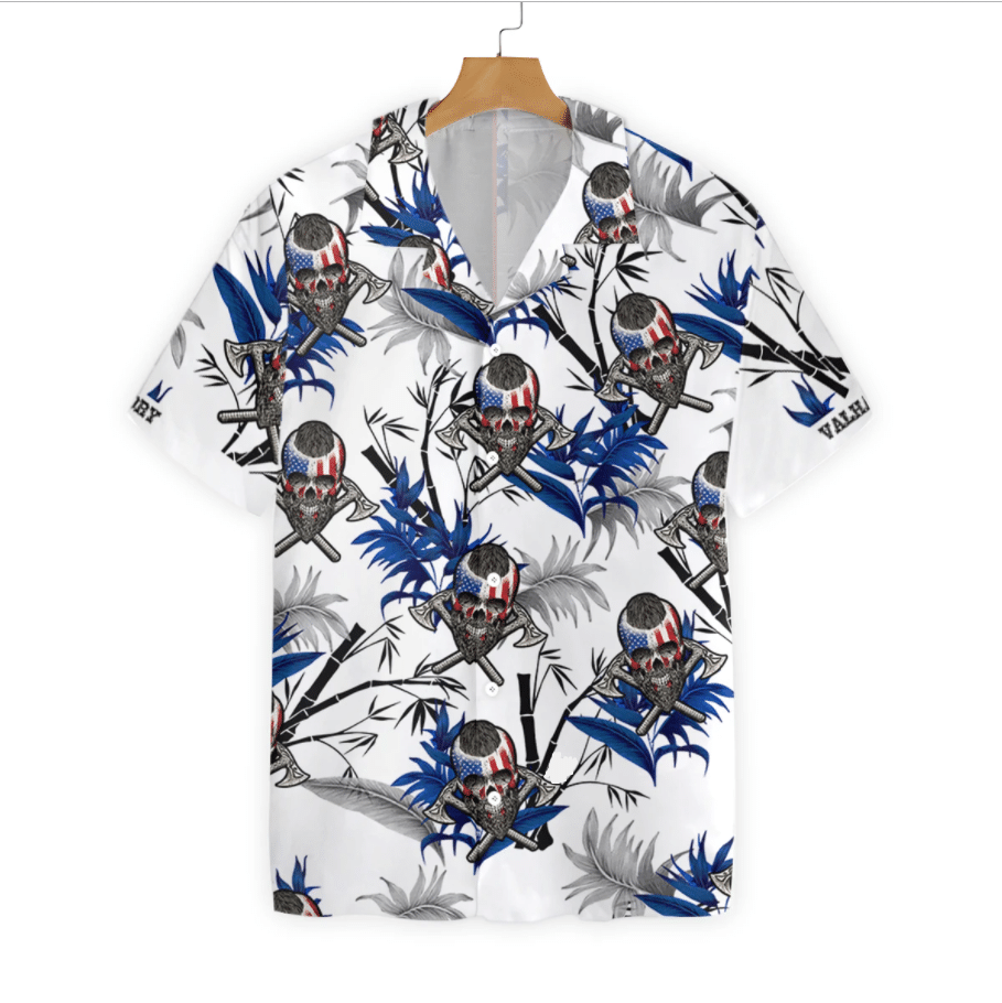Victory Or Valhalla Viking Cool Pattern Hawaiian Shirt, Hwaiian For Gift