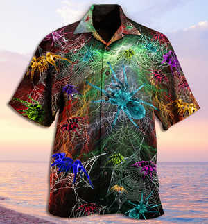 Spider Color Love Animals - Hawaiian Shirt, Hawaiian Shirt Gift, Christmas Gift
