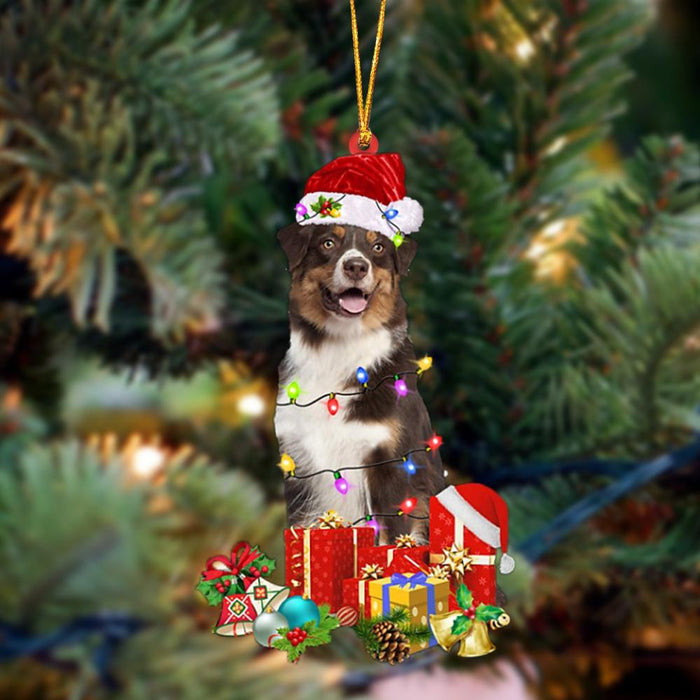 Australian Shepherd 3-Dog Be Christmas Tree Hanging Christmas Plastic Hanging Ornament, Christmas Ornament Gift, Christmas Gift, Christmas Decoration