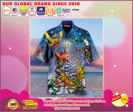 Christmas Dragon Family Hawaiian Shirt_Hawaiian Shirt Gift, Christmas Gift