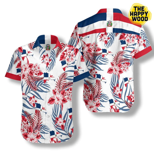 Dominican Proud Hawaiian Hawaii Shirt_Hawaiian Shirt Gift, Christmas Gift