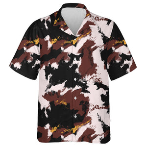 Abstract Tricolor Camouflage Elements Oil Painting Hawaiian Shirt, Hawaiian Shirt Gift, Christmas Gift
