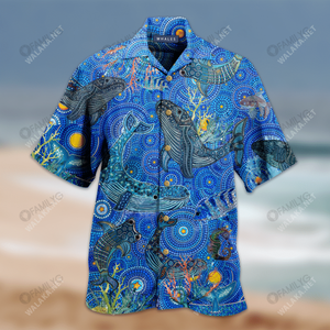 Amazing Whale Unisex Hawaiian Shirt, Hawaiian Shirt Gift, Christmas Gift