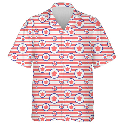 Cúlra Stiallacha Bándearg Pastel Le Léine Haváís Réalta i gCiorcal, Bronntanas Léine Haváíais, Bronntanas Nollag