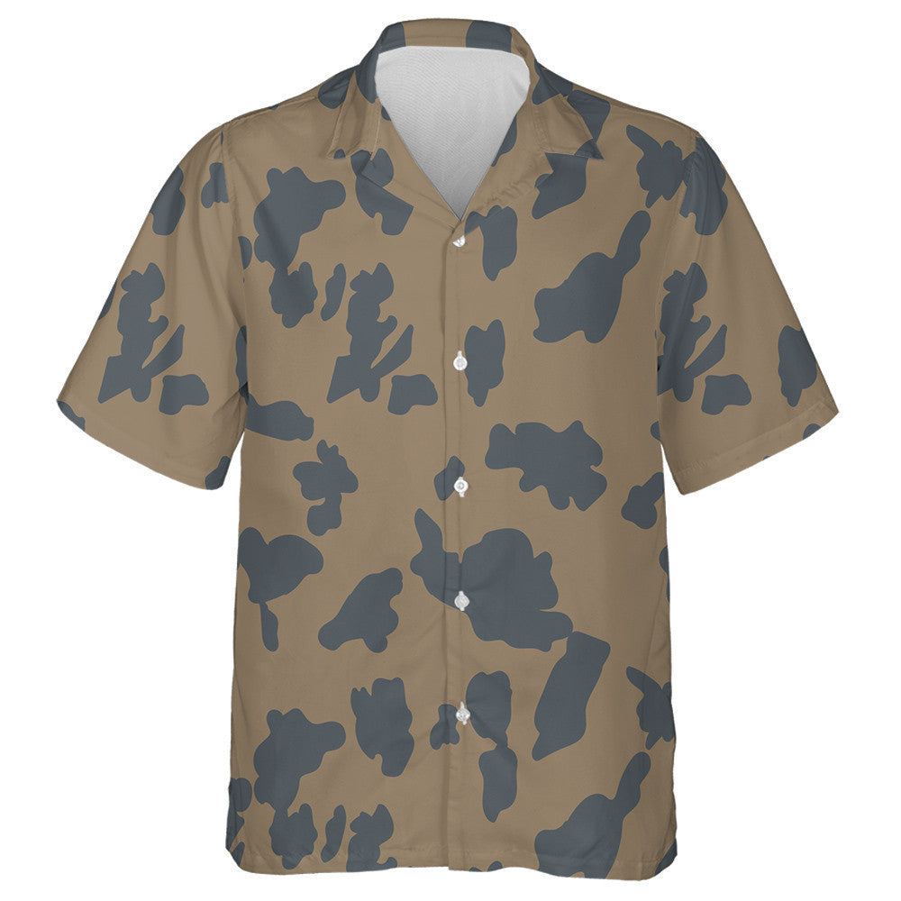 Cow Skin Black And Brown Animal Skin Hawaiian Shirt, Hawaiian Shirt Gift, Christmas Gift