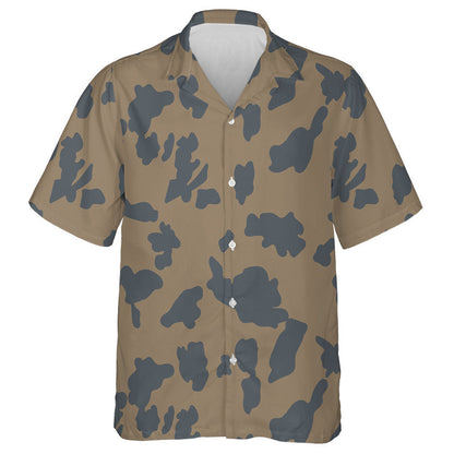 Cow Skin Black And Brown Animal Skin Hawaiian Shirt, Hawaiian Shirt Gift, Christmas Gift