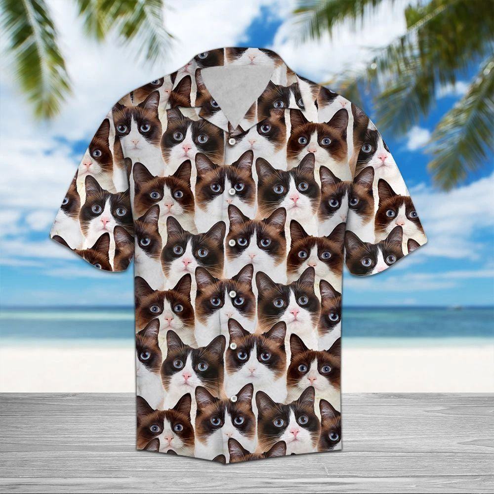 Snowshoe Awesome Animal Face Collection Themed Hawaiian Shirt, Hawaiian Shirt Gift, Christmas Gift