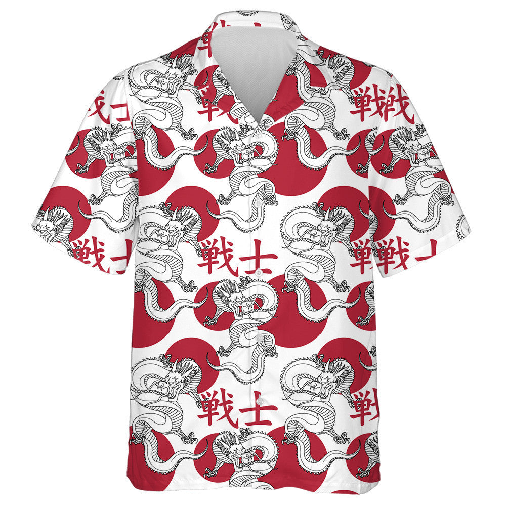 Traditional Asian Japanese Dragon With Text Hawaiian Shirt,Hawaiian Shirt Gift, Christmas Gift