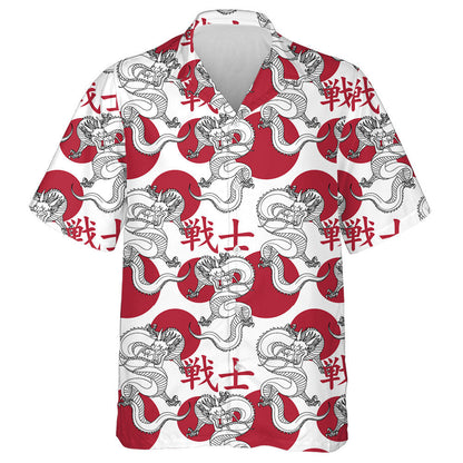 Traditional Asian Japanese Dragon With Text Hawaiian Shirt,Hawaiian Shirt Gift, Christmas Gift