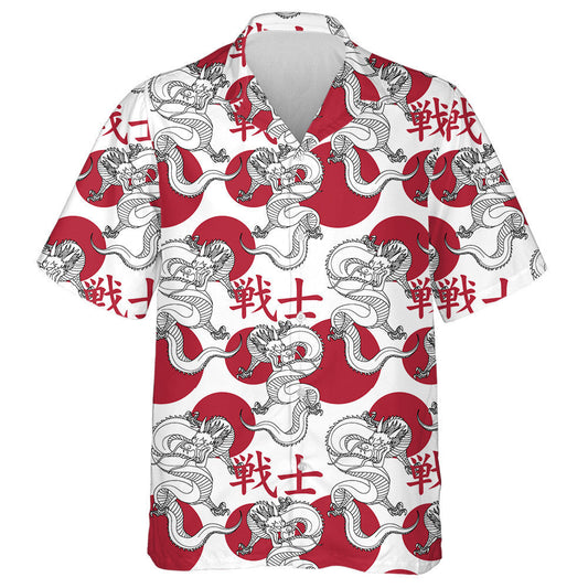 Traditional Asian Japanese Dragon With Text Hawaiian Shirt,Hawaiian Shirt Gift, Christmas Gift