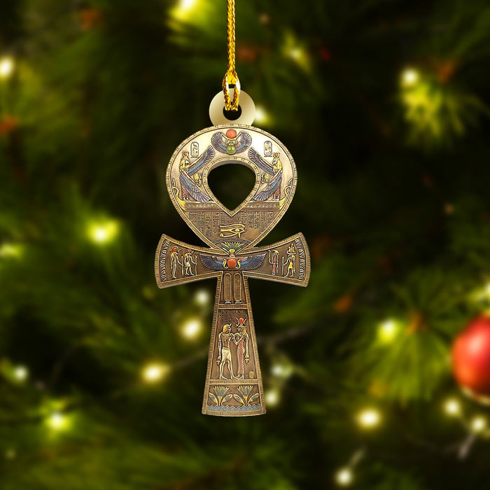 Ankh Christmas Ornament, Christmas Ornament Gift, Christmas Gift, Christmas Decoration