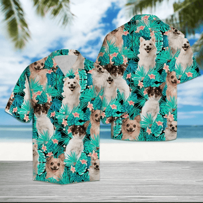 Chihuahua Tropical Flower Pattern Beautiful Design Hawaiian Shirt,Hawaiian Shirt Gift, Christmas Gift