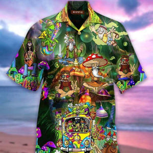 Amazing Colorful Hippie Hawaiian Aloha Shirts, Hawaiian Shirt Gift, Christmas Gift