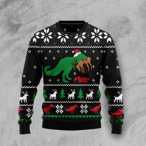 Dinosaur Christmas Ugly Christmas Sweater, Christmas Gift, Gift Christmas 2024