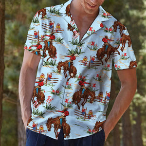 Awesome Western Cowboy Outstanding Design Hawaiian Shirt, Hawaiian For Gift