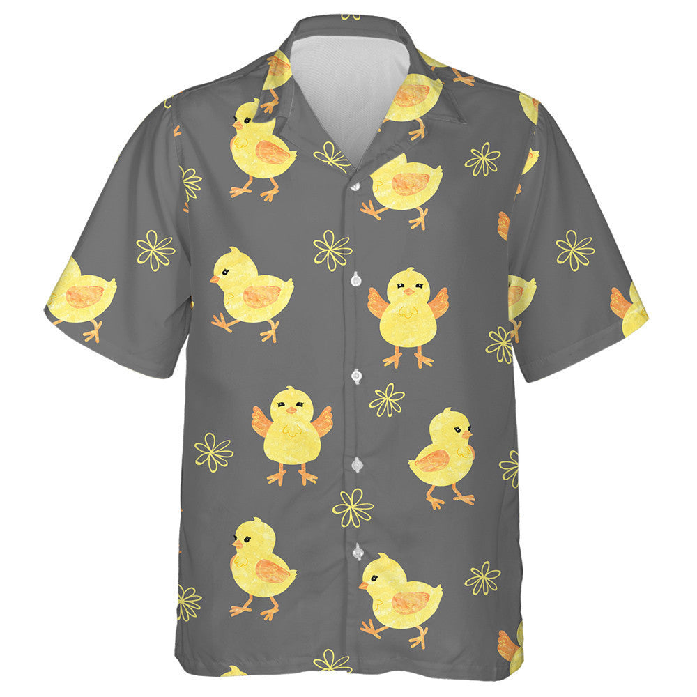 Baby Cute Little Chicken In Different Emotions Hawaiian Shirt, Hawaiian Shirt Gift, Christmas Gift
