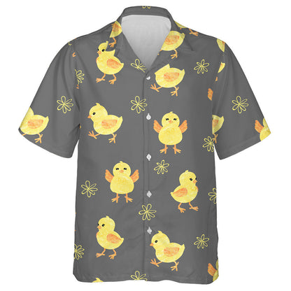 Baby Cute Little Chicken In Different Emotions Hawaiian Shirt, Hawaiian Shirt Gift, Christmas Gift