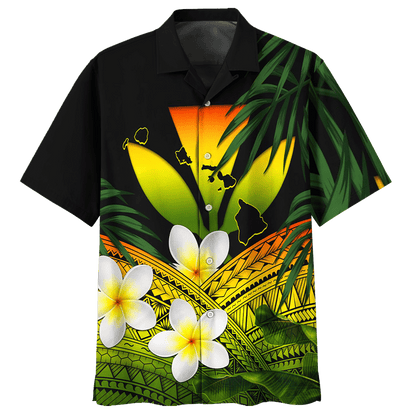 Bláthanna Bán Clasaiceach agus Duilleoga Dearadh Léine haváíais, Haváís Don Bronntanas