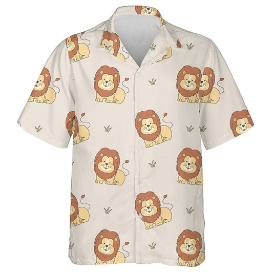 Lion miongháire Agus Féar Beag ar Chúlra Corcra Léine haváí, Bronntanas Léine haváí, Bronntanas Nollag