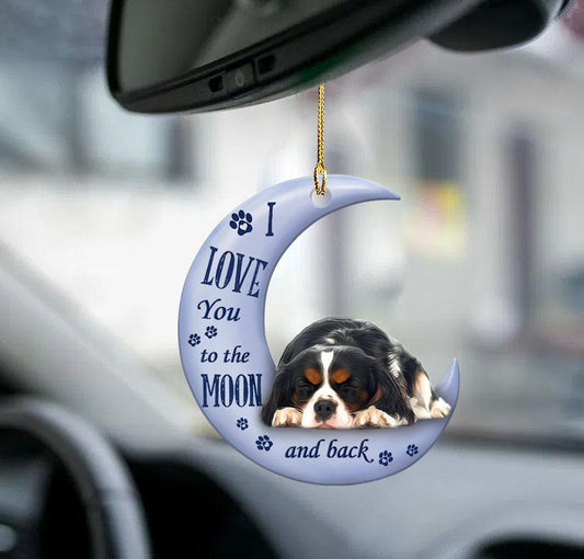 Cavalier King Charles Spaniel Moon Back Spaniel Lover Dog Mom Two Sided Ornament, Christmas Gift,Christmas Decoration