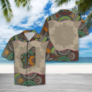 Awesome Western Australia Mandala Pattern Hawaiian Shirt, Hawaiian For Gift