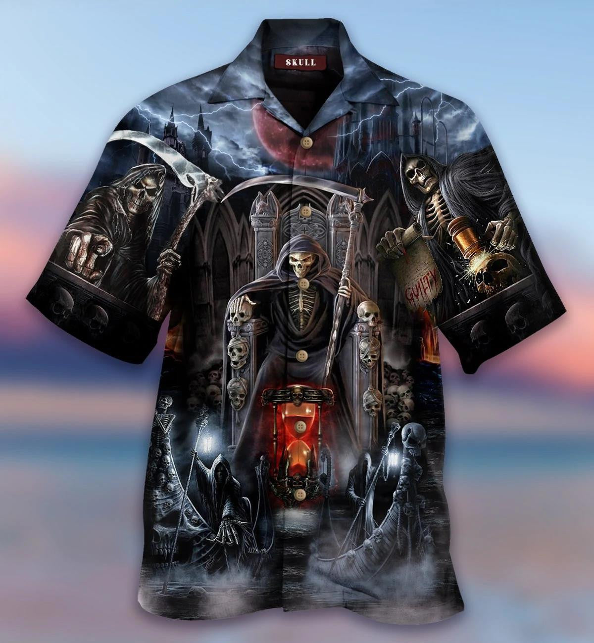 Welcome To Underworld Skull Death House Hawaiian Shirt, Hwaiian For Gift