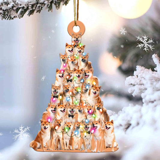 Shiba Inu Lovely Tree Gift For Shiba Inu Lover Gift For Dog Lover Ornament,Christmas Gift,Christmas Decoration
