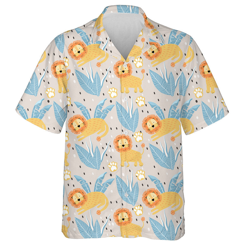 Lorg Greannmhar Lion Agus Duilleoga Pailme Léine Haváí, Bronntanas Léine Haváí, Bronntanas Nollag