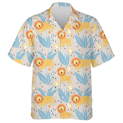 Lorg Greannmhar Lion Agus Duilleoga Pailme Léine Haváí, Bronntanas Léine Haváí, Bronntanas Nollag