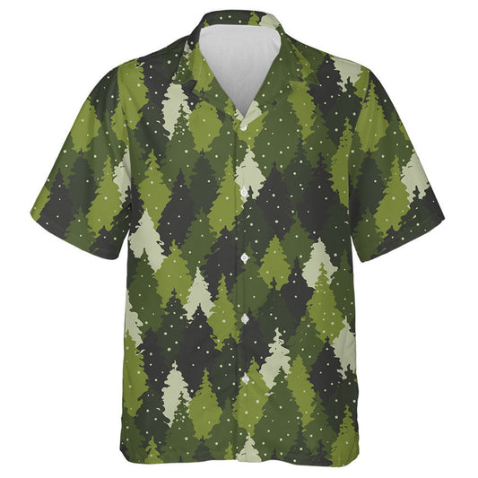 Green Forest Landscape Camouflage Colors Pattern Hawaiian Shirt,Hawaiian Shirt Gift, Christmas Gift