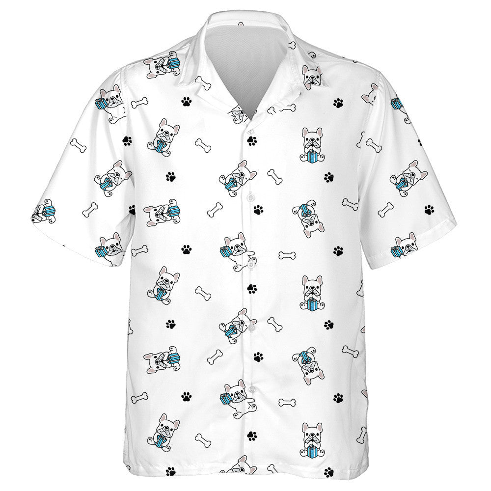 Birthday Gift Box Christmas French Bulldog Hawaiian Shirt, Hawaiian Shirt Gift, Christmas Gift