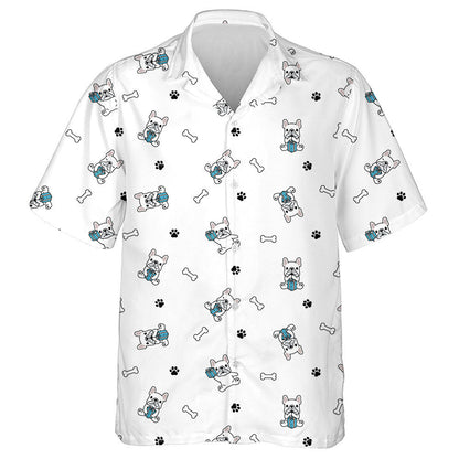 Birthday Gift Box Christmas French Bulldog Hawaiian Shirt, Hawaiian Shirt Gift, Christmas Gift