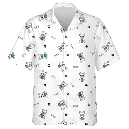 Birthday Gift Box Christmas French Bulldog Hawaiian Shirt, Hawaiian Shirt Gift, Christmas Gift
