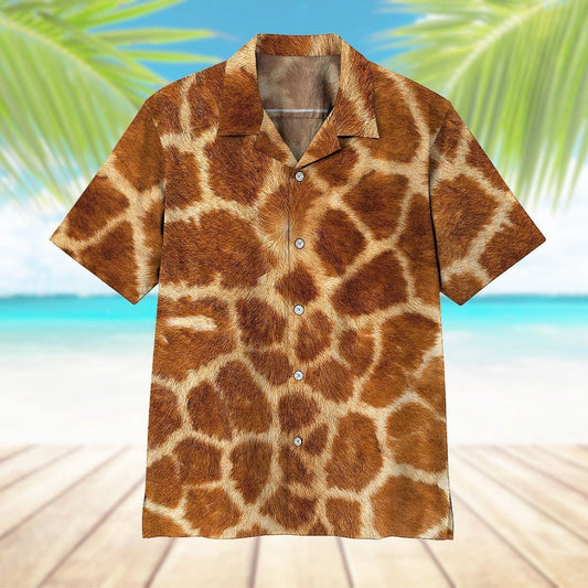 Theme Giraffe Awesome Background Design Hawaiian Shirt,Hawaiian Shirt Gift, Christmas Gift