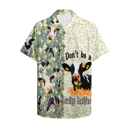 Farmer Don't Be A Salty Heifer Hawaiian Shirt,Hawaiian Shirt Gift, Christmas Gift