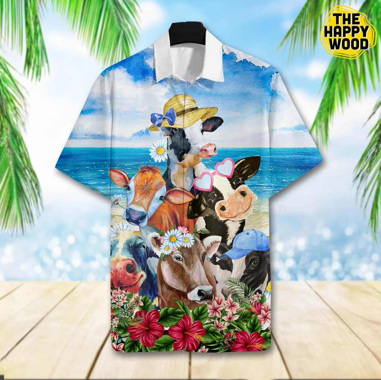 Cute Cow Hawaiian Hawaii Shirt, Hwaiian For Gift