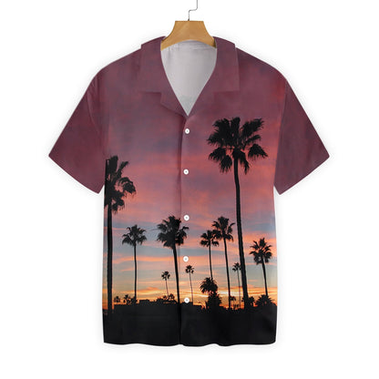 Sunset Venice Beach Theme Summer Vibes Design Hawaiian Shirt, Hawaiian Shirt Gift, Christmas Gift