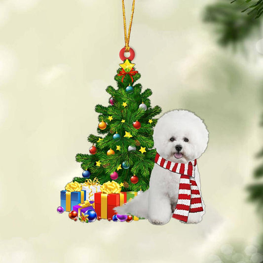 Bichon Frise-Christmas Star Hanging Christmas Plastic Hanging Ornament, Christmas Ornament Gift, Christmas Gift, Christmas Decoration