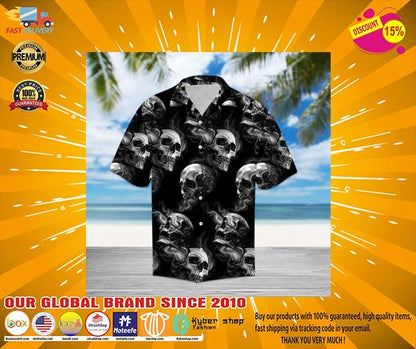 Three Skulls Hawaiian Shirt, Hawaiian Shirt Gift, Christmas Gift