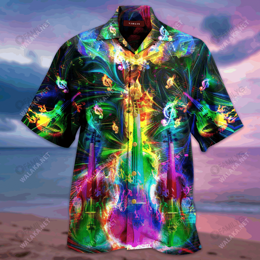 Veidhlín iontach Unisex Léine Haváís, Bronntanas Nollag