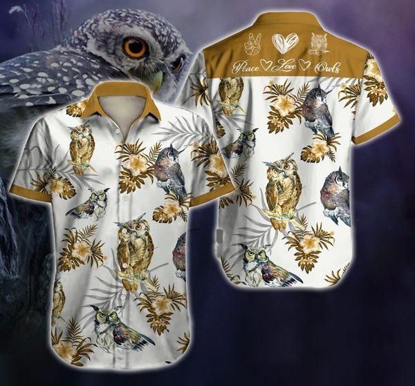 Buy Owl Hawaiian Shirt-Hawaiian Shirt Gift, Christmas Gift