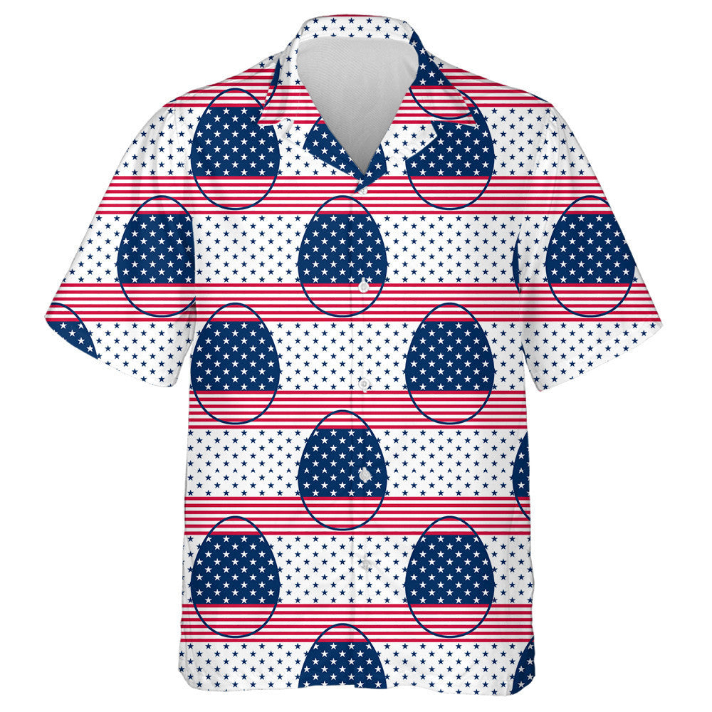 Uibheacha Cásca Maisithe Le Bratacha USA Dathanna Agus Siombail Léine Haváí, Bronntanas Léine Haváís, Bronntanas Nollag