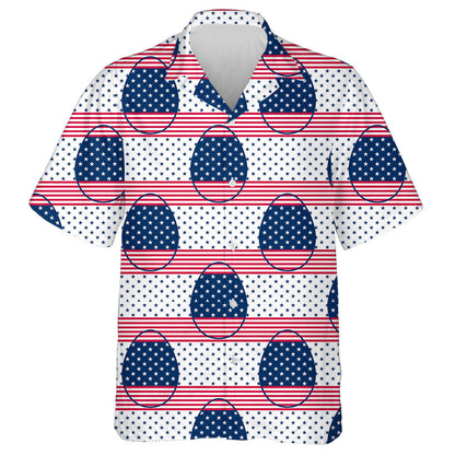 Uibheacha Cásca Maisithe Le Bratacha USA Dathanna Agus Siombail Léine Haváí, Bronntanas Léine Haváís, Bronntanas Nollag