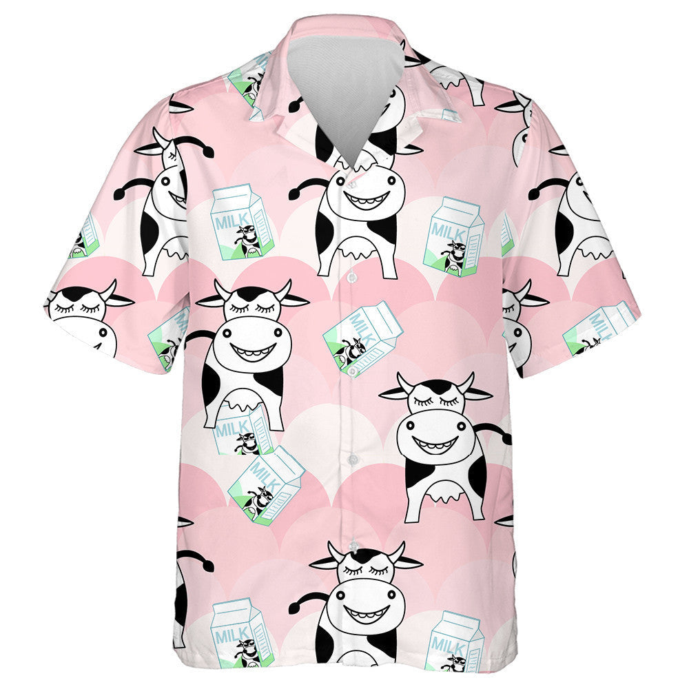 Little Cows And Rainbow World Milk Day Hawaiian Shirt, Hawaiian Shirt Gift, Christmas Gift