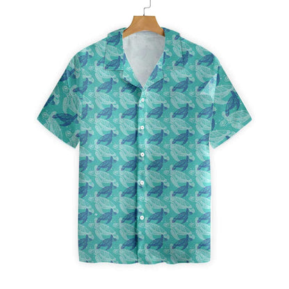 Marine Life Sea Turtle Pattern Hawaiian Shirt,Hawaiian Shirt Gift, Christmas Gift