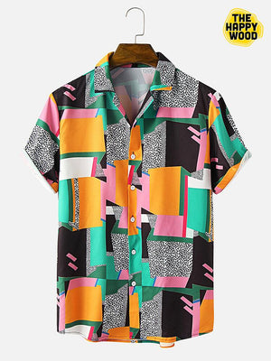 Dot & Geometry Hawaiian Hawaii Shirt_Hawaiian Shirt Gift, Christmas Gift